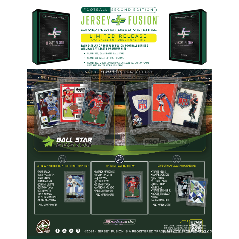 Jersey Fusion Football 2nd Edition Box