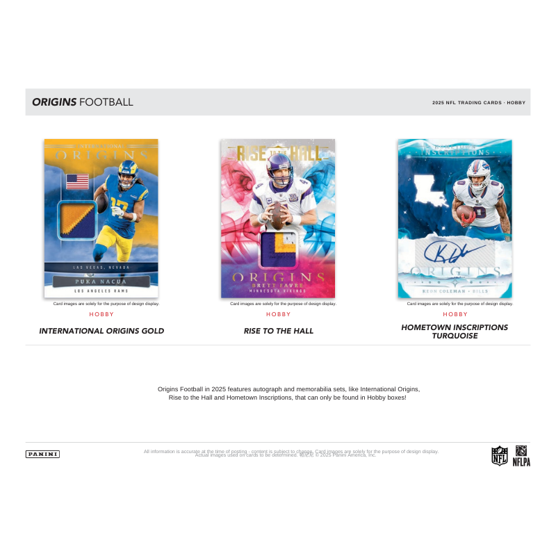 2025 Panini Origins Football Hobby Box