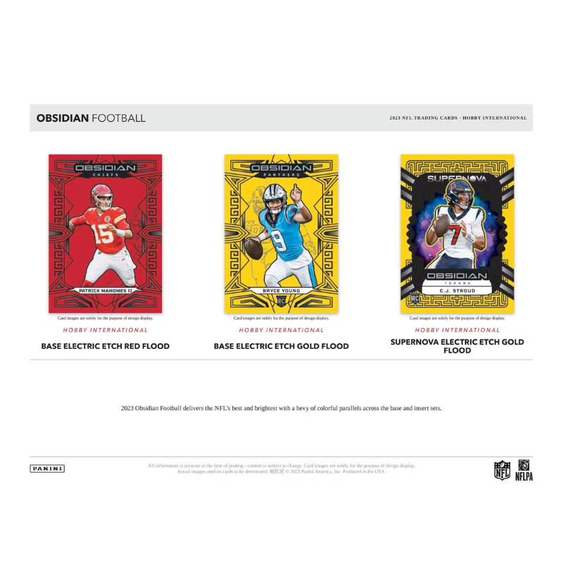 2023 Panini Obsidian Football Hobby International Box